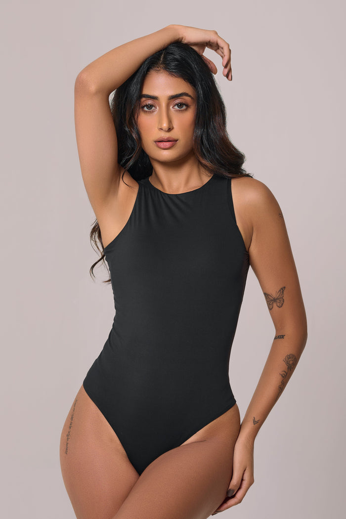 SLEEVELESS BARE BODYSUIT